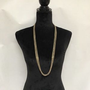 Rose Gold on Silver Chain Necklace-love the color!